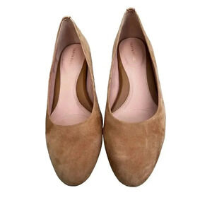 Taryn Rose Women's Tan Leather Slip On Round Toe Flat Shoes Size US 11